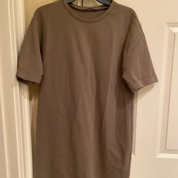 Zara | Dresses | Zara Army Green T Shirt Dress | Poshmark